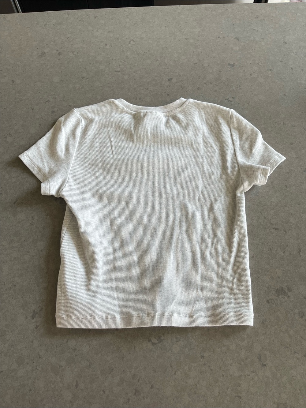 TNA Homestretch Rib Tune Waist T-Shirt Heather Cloud White - Picture 6 of 6